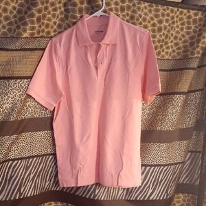 Lands' End Men's Small Light Pink Polo Shirt, NEW